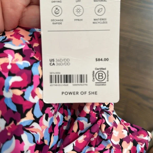 Athletes square neck tankini - Picture 5 of 5